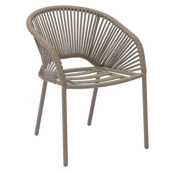 Hesperide - Fauteuil de jardin Oryon empilable café Hespéride - Image 3