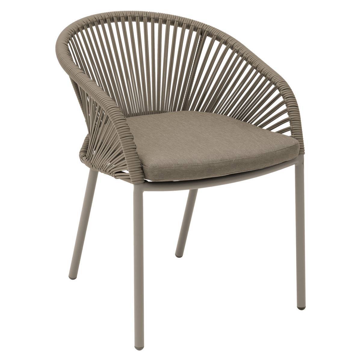 Hesperide - Fauteuil de jardin Oryon empilable café Hespéride - Image 2