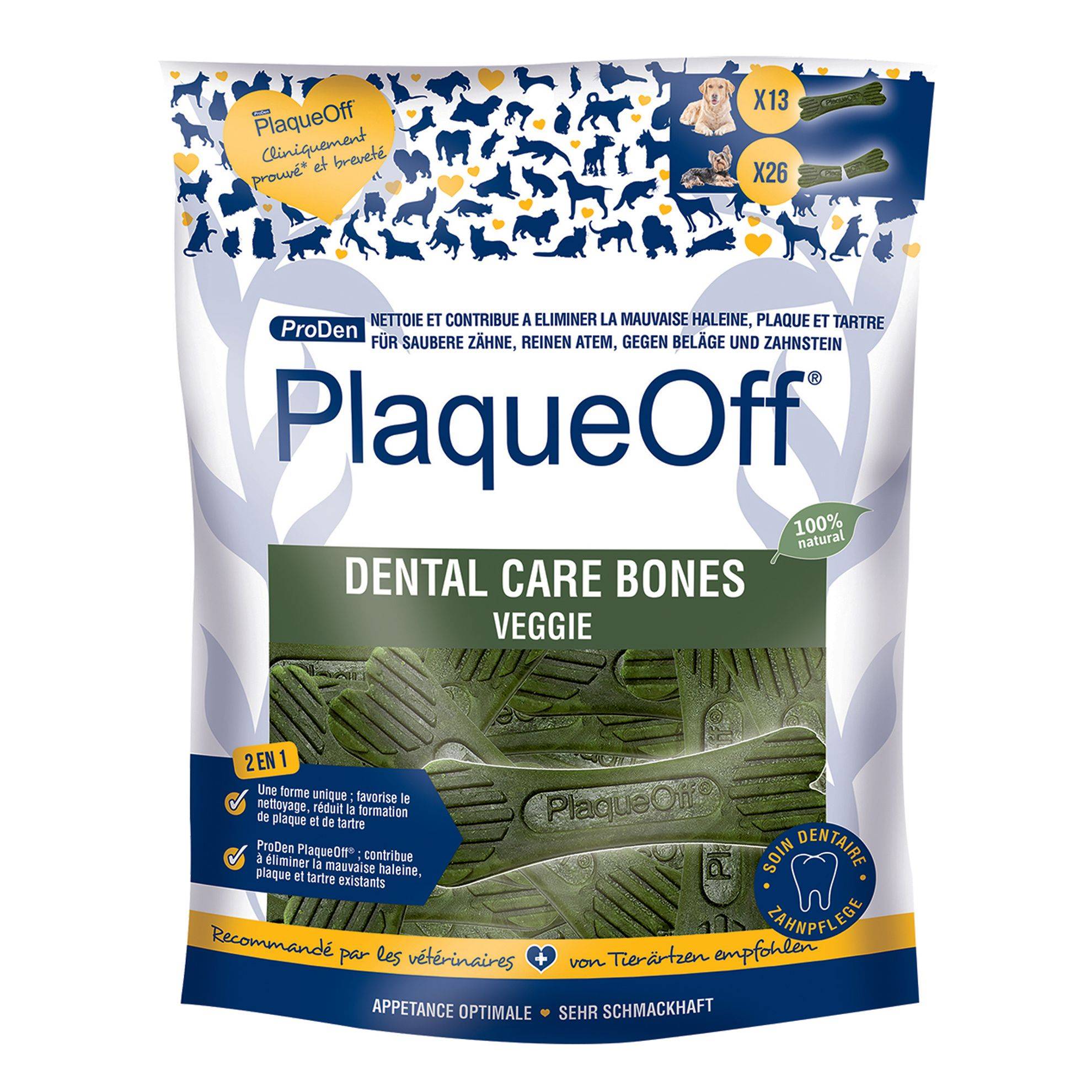 Plaque off Dental Care Bones Veggie PRODEN PLAQUE OFF