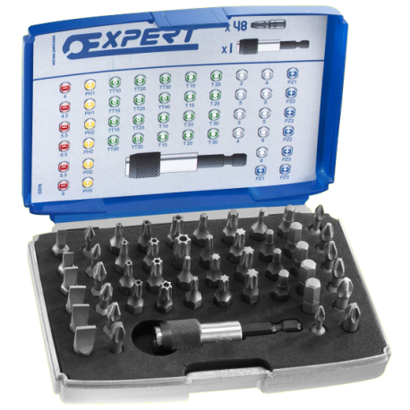 Boite d'embouts 1/4'+ ACC EXPERT by Facom - 49 pièces - E131701