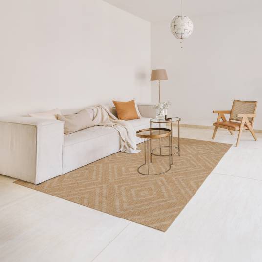 Decoweb - Tapis d'intérieur ou d'extérieur aspect naturel - Inca - Beige - 120 x 170 cm - Decoweb - Image 2