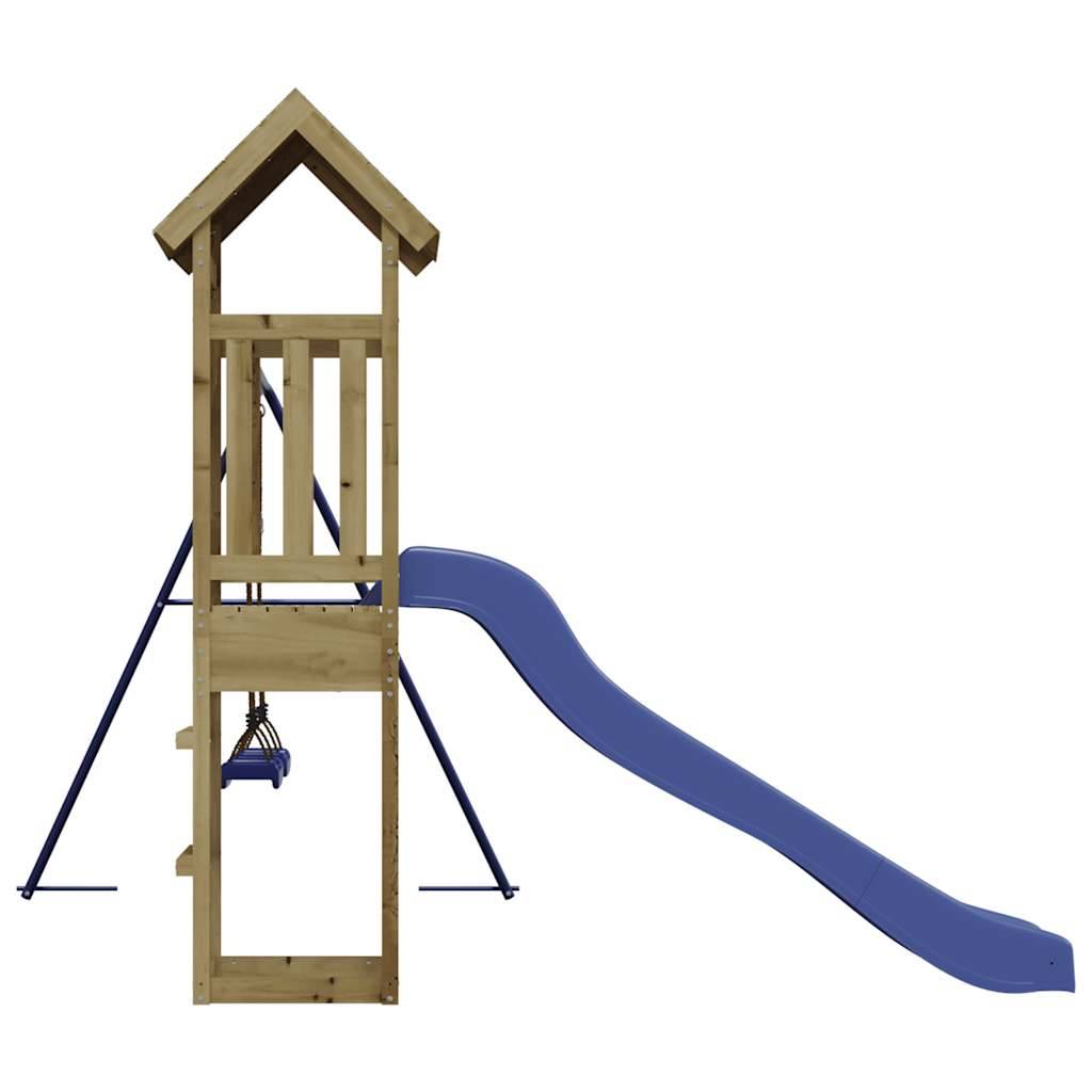 Aire de jeux d'extérieur - Jeu Plein air enfant bois de pin imprégné-JU1686 - Image 5