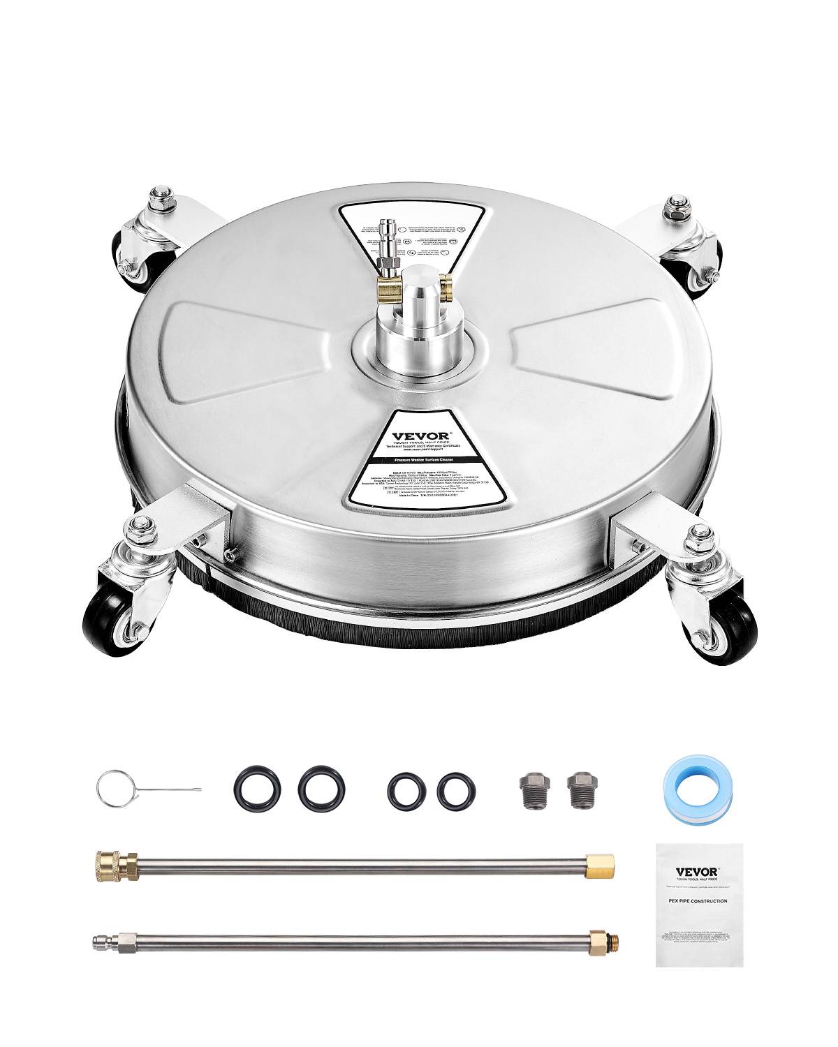 Vevor - VEVOR Nettoyeur surface HP 430mm, acier inox, 275 bar, 2 buses. - Image 1