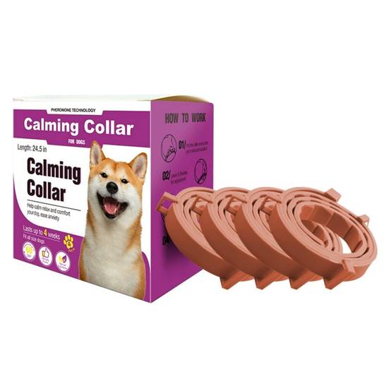 IntiMeg - Collier calmant pour chien (4 pièces) Orange IntiMeg - Image 1