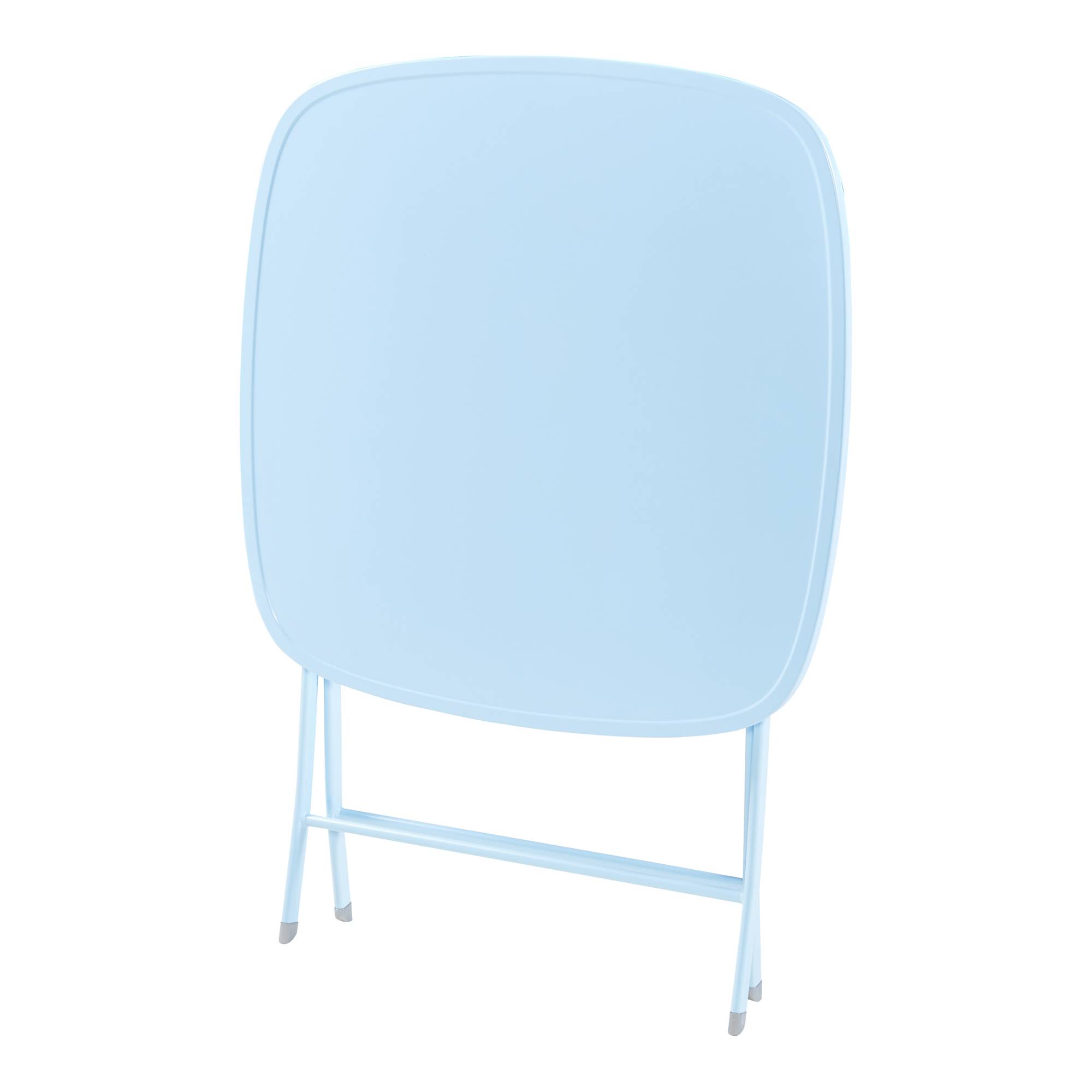 Table de jardin pliante Sande 71 x 70 x 70 cm bleu ciel [en.casa] - Image 6