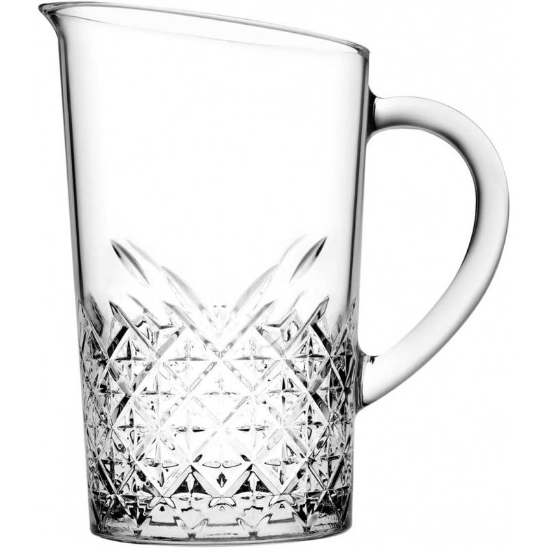 Carafe pichet en verre - Contenance 1.4L - D 12.5 cm - Image 1
