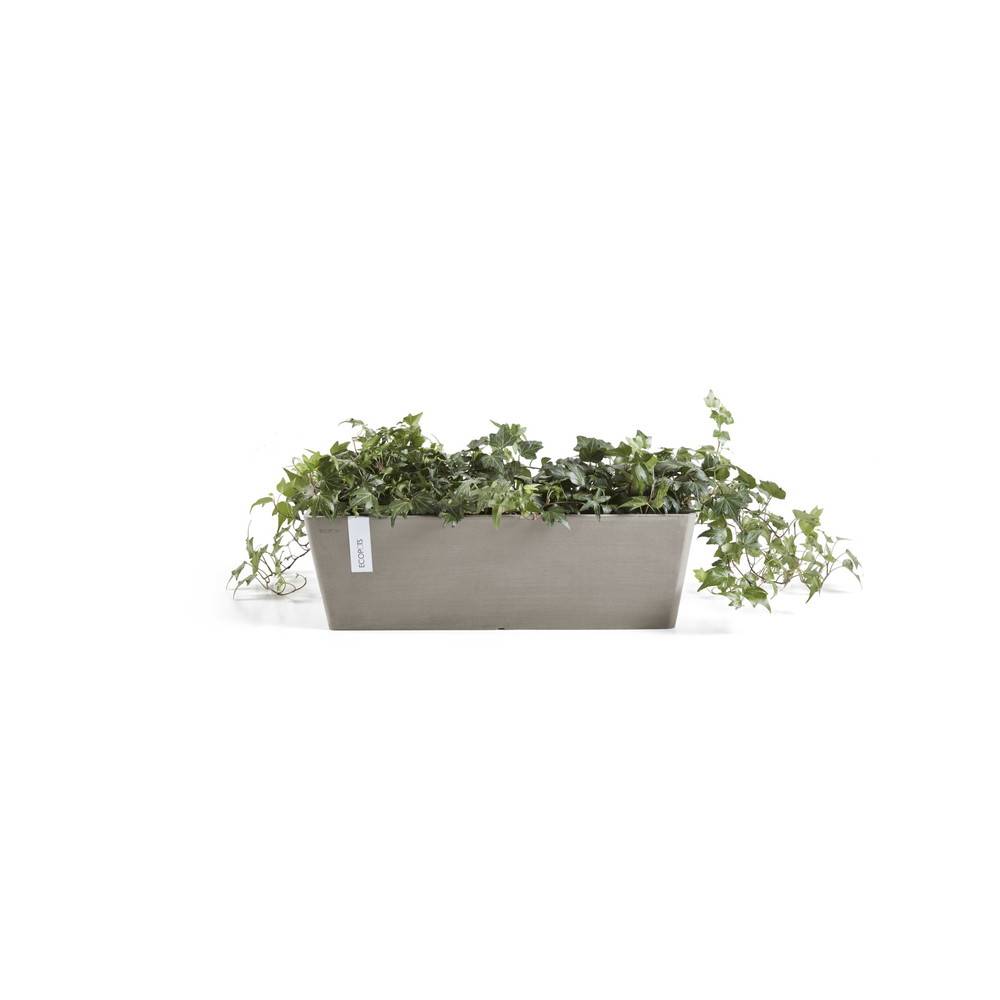 Ecopots - Pot Rectangulaire Bruges 45 Taupe + réservoir d'eau - 45 x 17 x H. 17 cm - 9,7 L ECOPOTS - Image 2