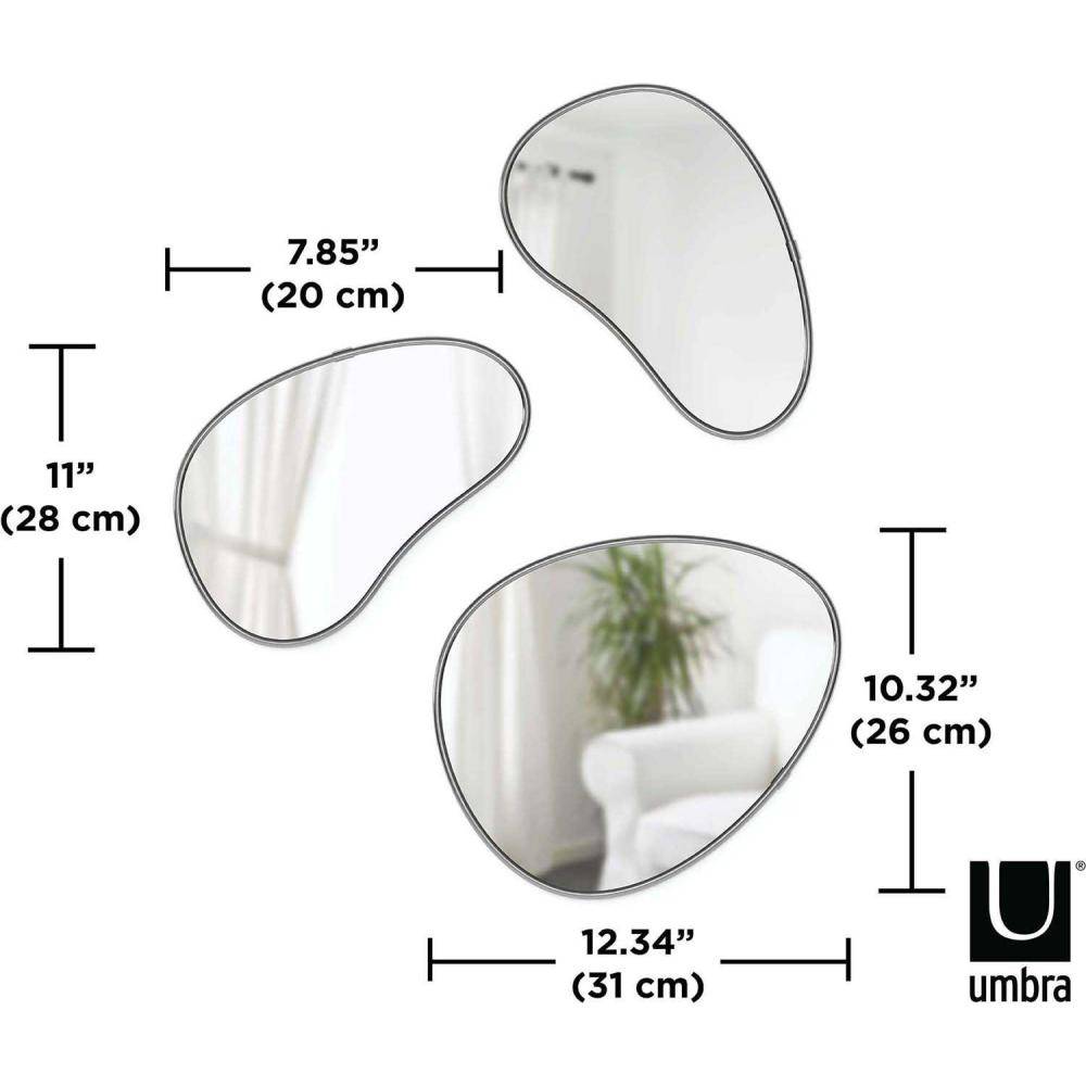 Umbra - Set de 3 miroirs finition métallique Hubba - Image 3