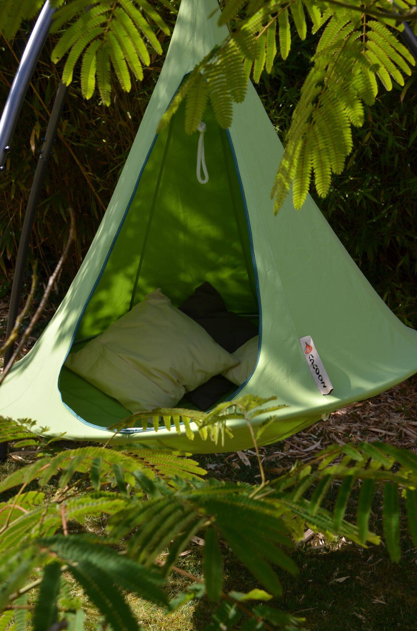 Couleurs du monde - Cacoon Single - Tente de hamac suspendu vert avec moustiquaire - Toile uniquement - Image 2