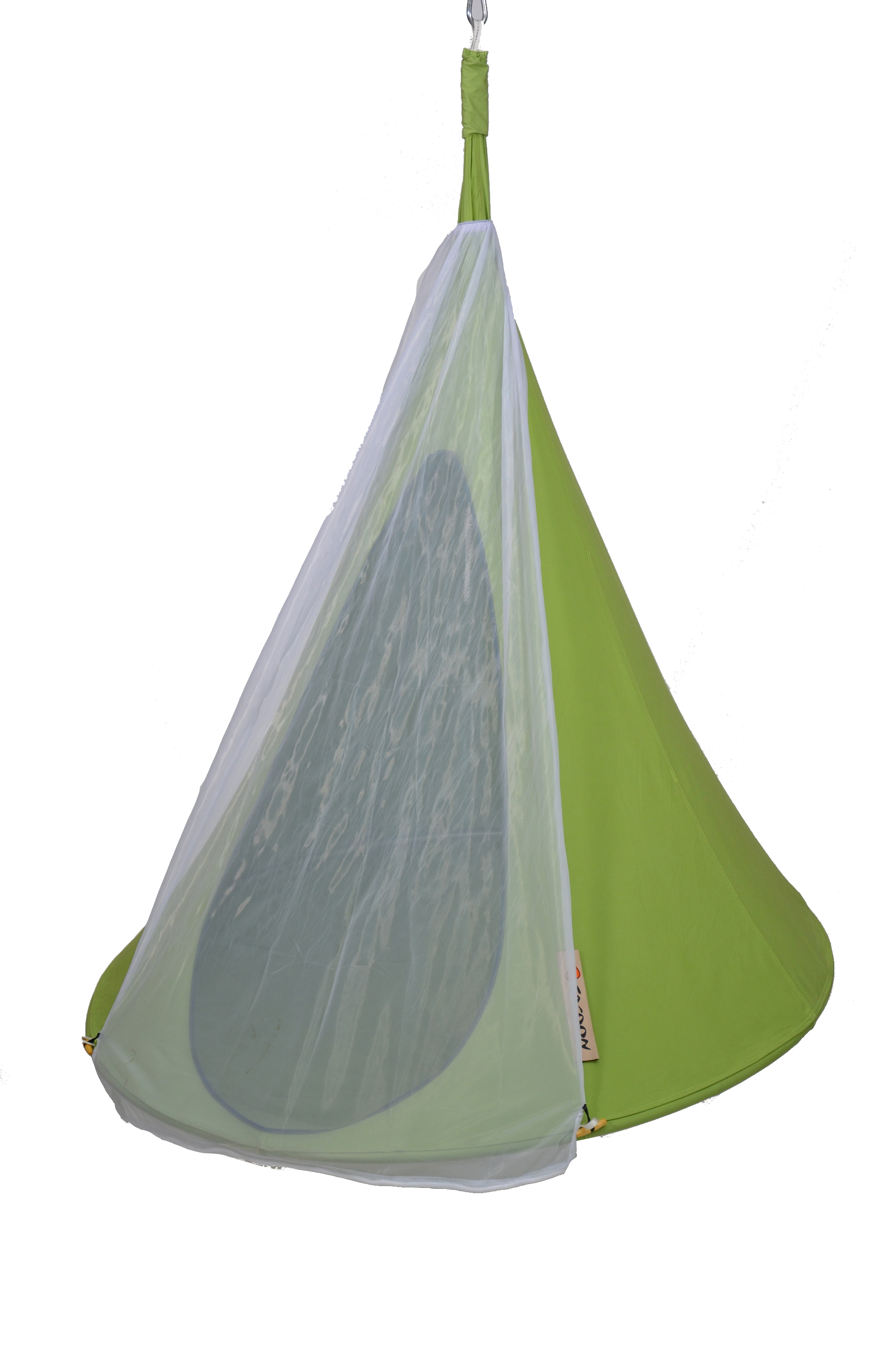 Couleurs du monde - Cacoon Single - Tente de hamac suspendu vert avec moustiquaire - Toile uniquement - Image 4