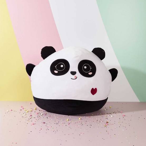 The Concept Factory - Peluche Enfant Panda "Kawaii" 42cm Noir & Blanc - Image 2
