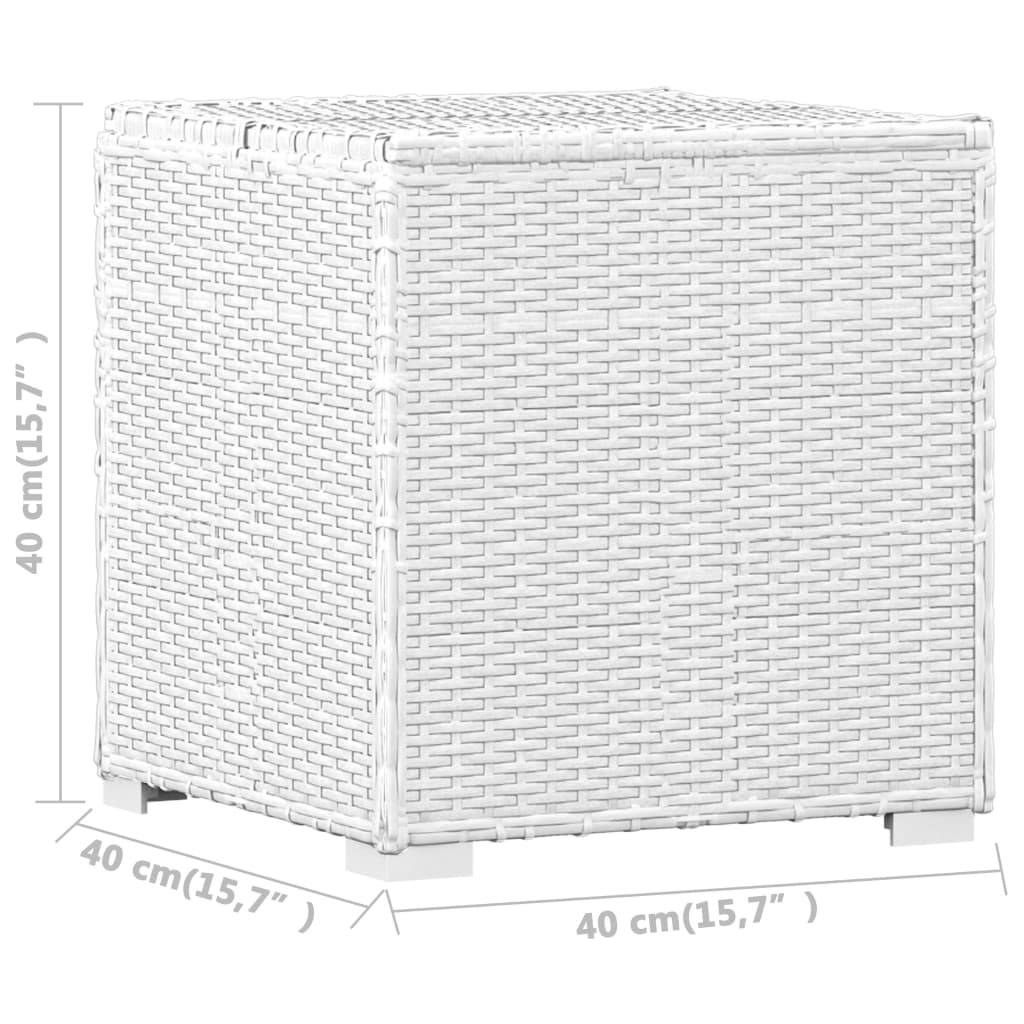 ComfortXL - Transat Blanc Résine Tressée Table et Coussin – ComfortXL Outdoor Living - Image 8