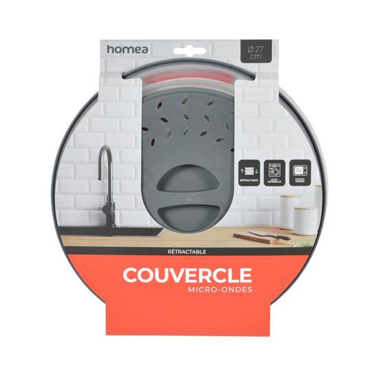 Couvercle Micro-Ondes Rétractable "Merle" 27cm Anthracite - Image 2