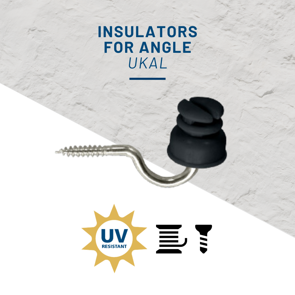 Ukal - 20 isolateurs d'angle pour fils CLASSIC UKAL - Image 2
