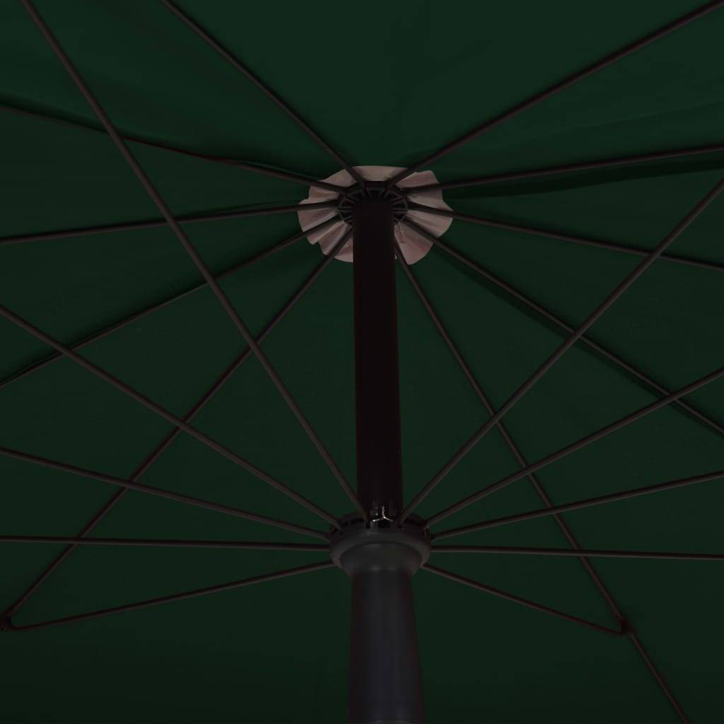 Parasol de jardin | Parasol d'extérieur avec mât 200x130 cm vert Maison Chic - Image 5