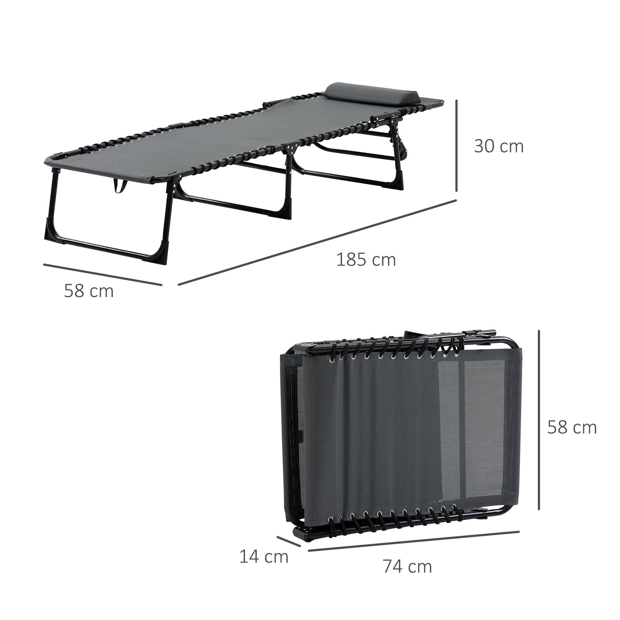 Outsunny - Transat pliable portable dossier réglable - Image 3