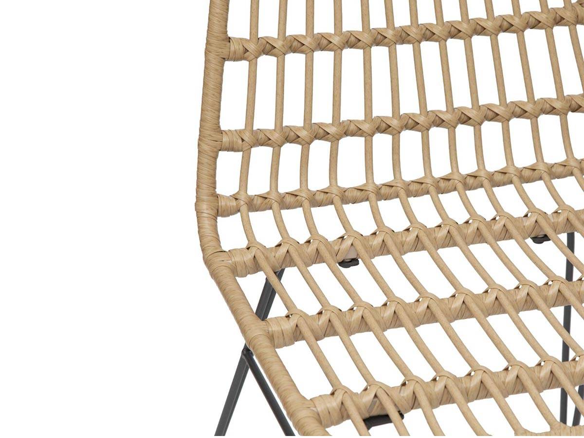 Hesperide - Lot de 2 chaises de jardin en résine tressée Lambada Sesame - Hespéride - Image 4