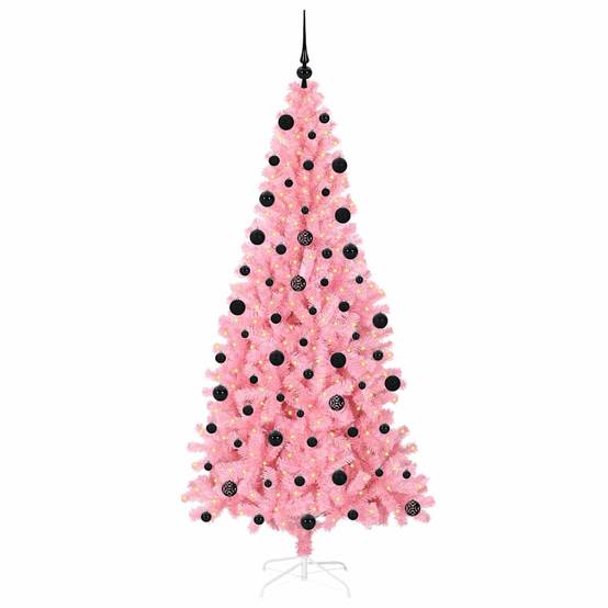 Vidaxl - Sapin de Noël Rose 210 cm PVC vidaXL 3396439 - Image 4