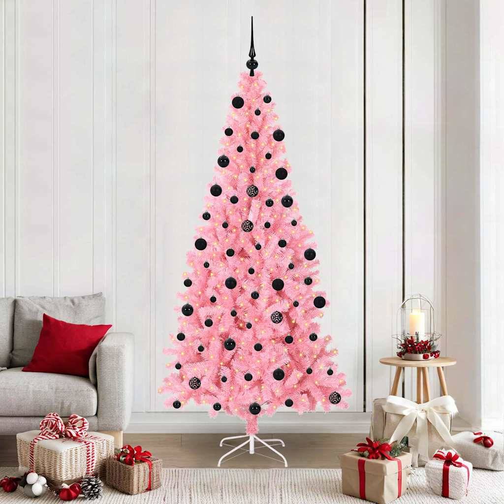 Vidaxl - Sapin de Noël Rose 210 cm PVC vidaXL 3396439