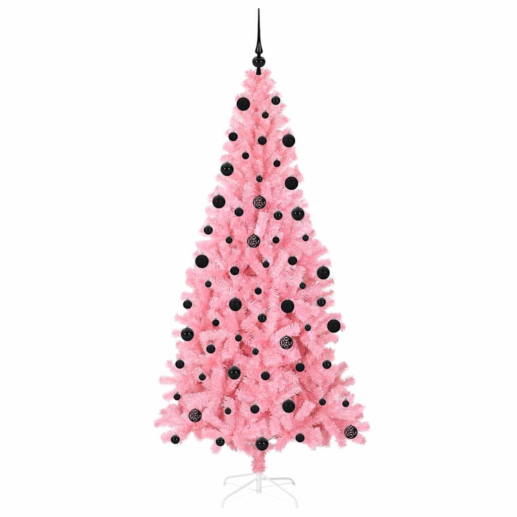 Vidaxl - Sapin de Noël Rose 210 cm PVC vidaXL 3396439 - Image 5