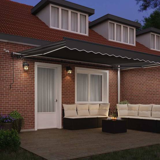 Vidaxl - Auvent avec Anthracite 4,5 × 3 m Métal vidaXL 313262 - Image 4