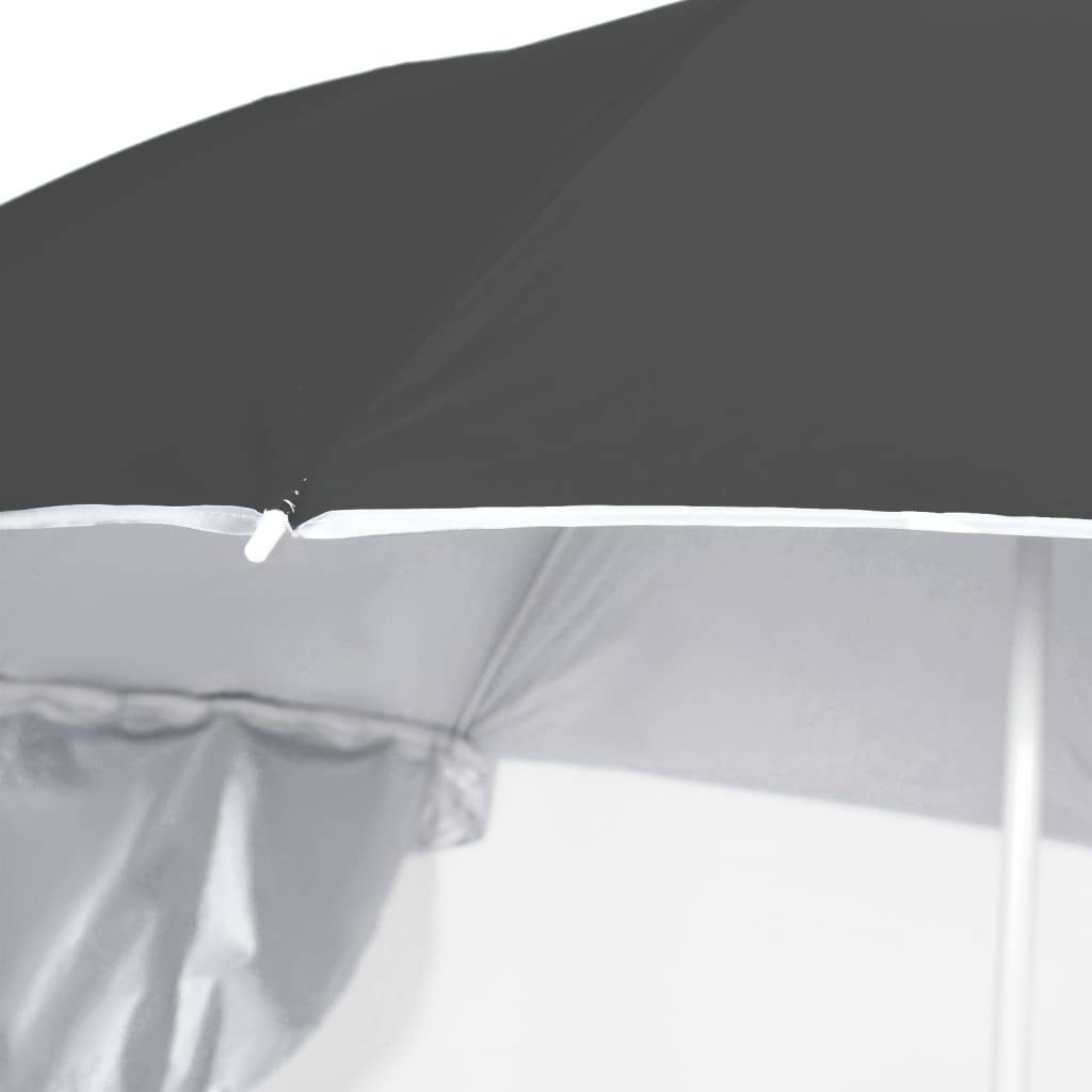 Helloshop26 - Parasol de plage avec parois latérales 215 cm anthracite - Image 5