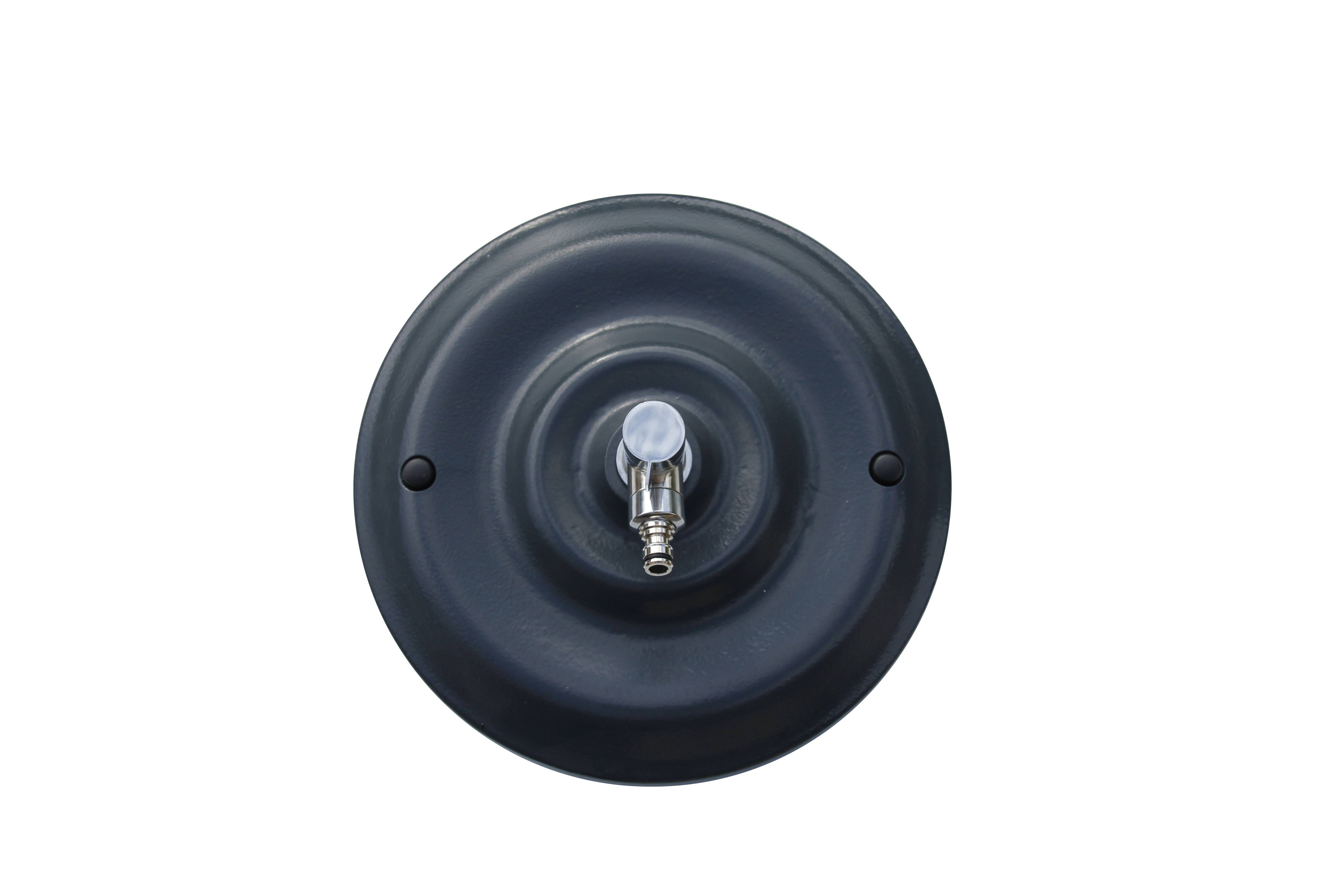 Fontaine mascaron quino PM gris 7016 avec robinet rounded Dommartin H. 33cm X L. 33cm - Image 1