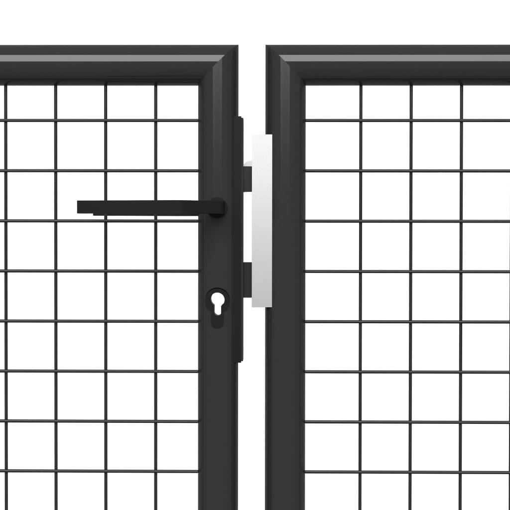 ComfortXL - Portail de Propriété Acier Maille Carrée Durable pour Clôture de Jardin Anthracite 400x150 cm – ComfortXL Outdoor Living - Image 4