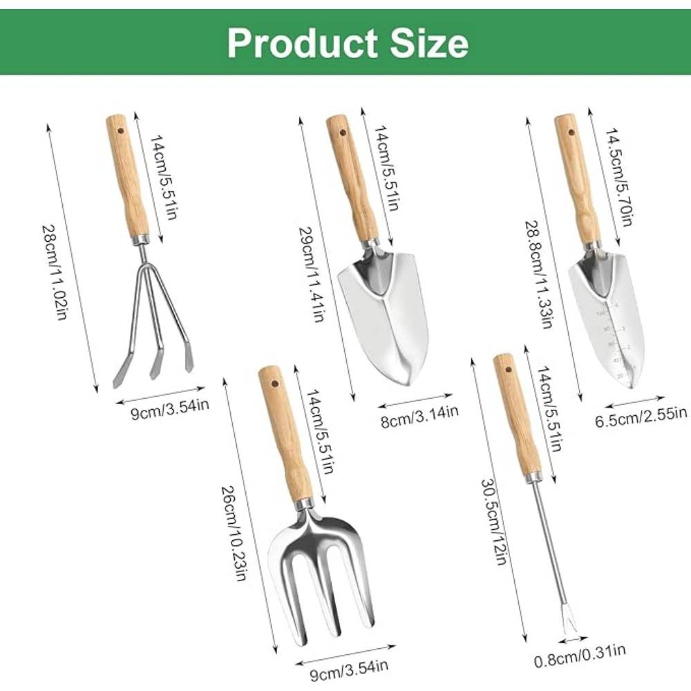 DtopbuyAge - Ensemble d'Outils de Jardin 5 Pièces - Image 2