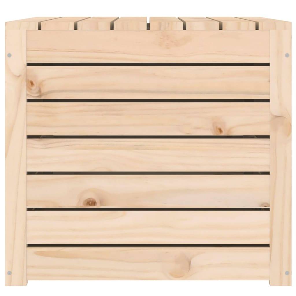 Coffre de jardin bois de pin naturel 101 x 50.5 x 46.5 cm - PANGIVO - Image 7