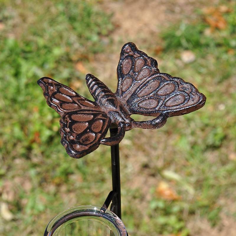 La Grande Prairie - Pluviomètre jardin Papillon 71x8x10cm - Image 3