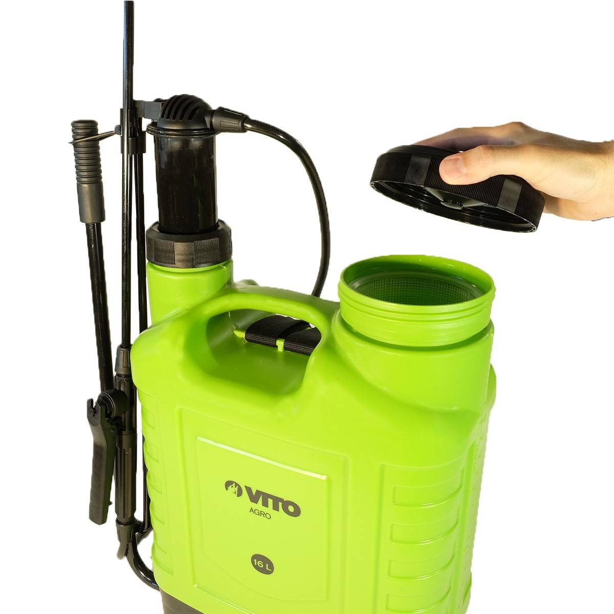 Pulvérisateur à main 16L Spray et Jet Végetaux accessoires 3 buses Jardin, Potager, Toiture VITO - Image 7