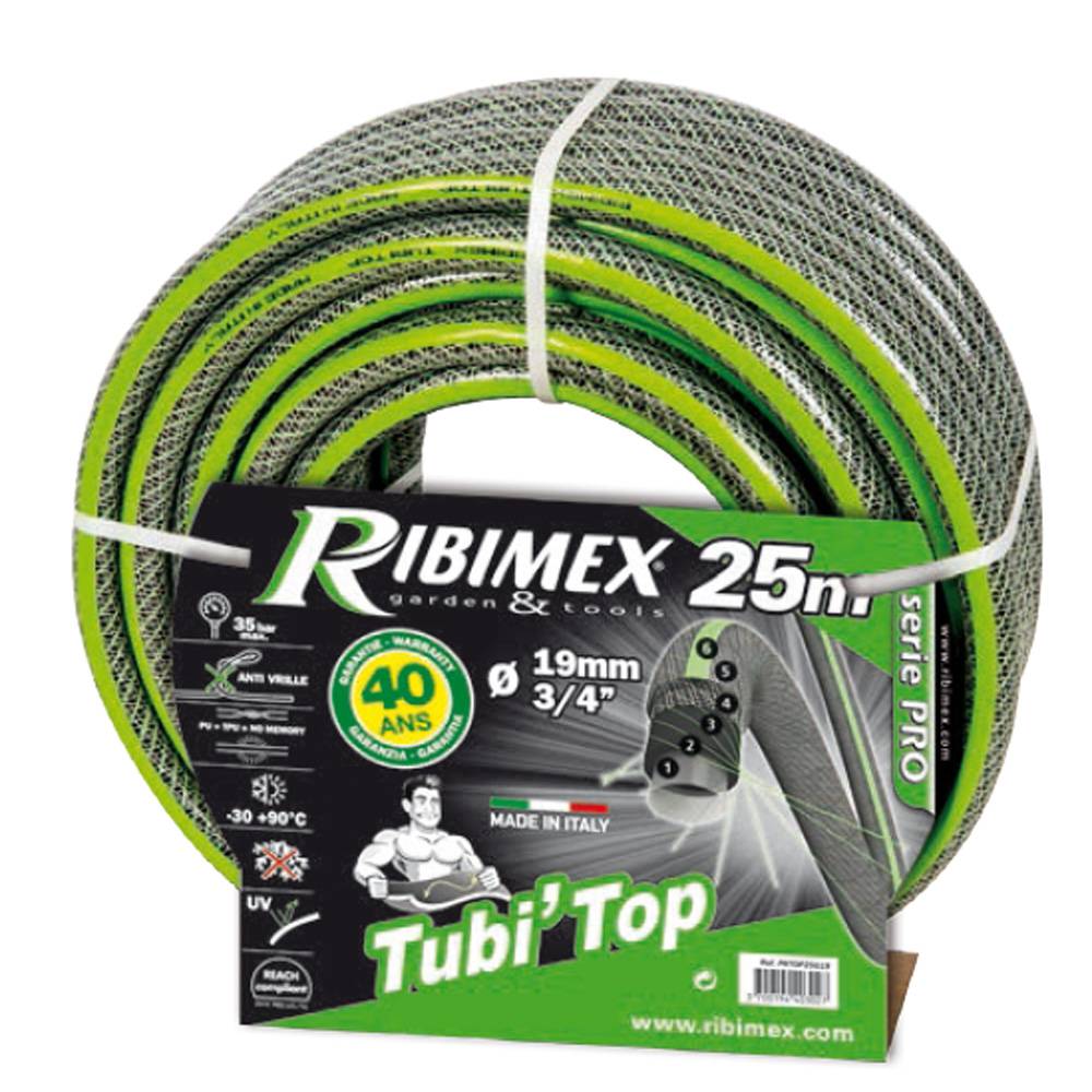 Ribimex - Tuyau tricoté antivrille 25m d.19mm tubi'top gris - Image 1