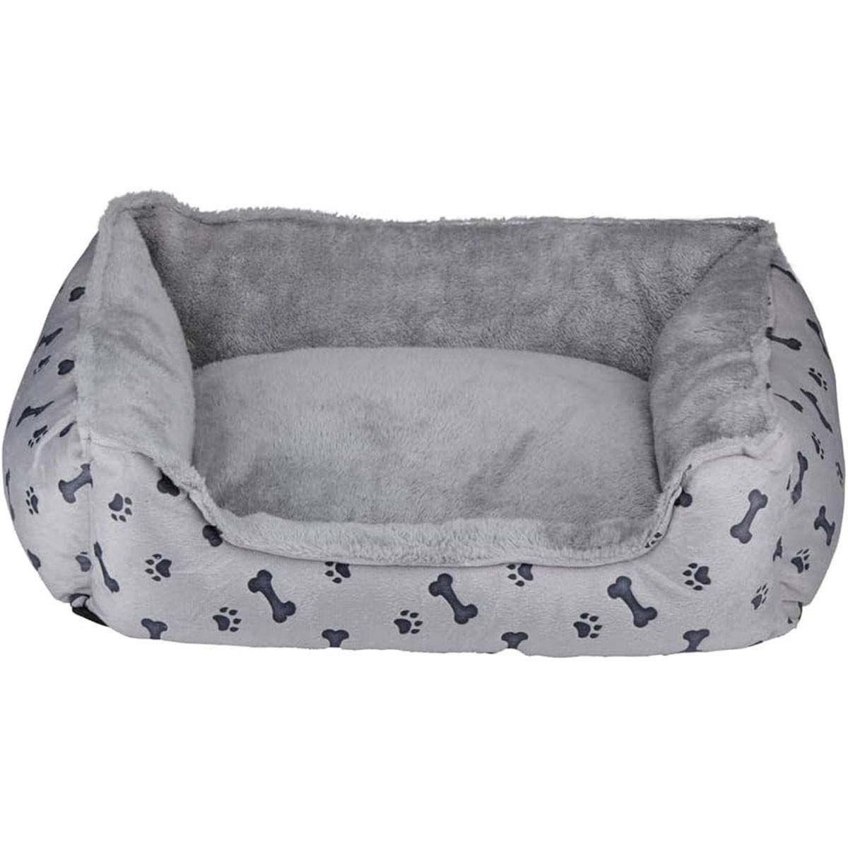 Panier pour Chien Coussin confortable pour animal de compagnie Chien et chiot 5 à 15kg Gris avec Motif KZ GARDEN - Image 4