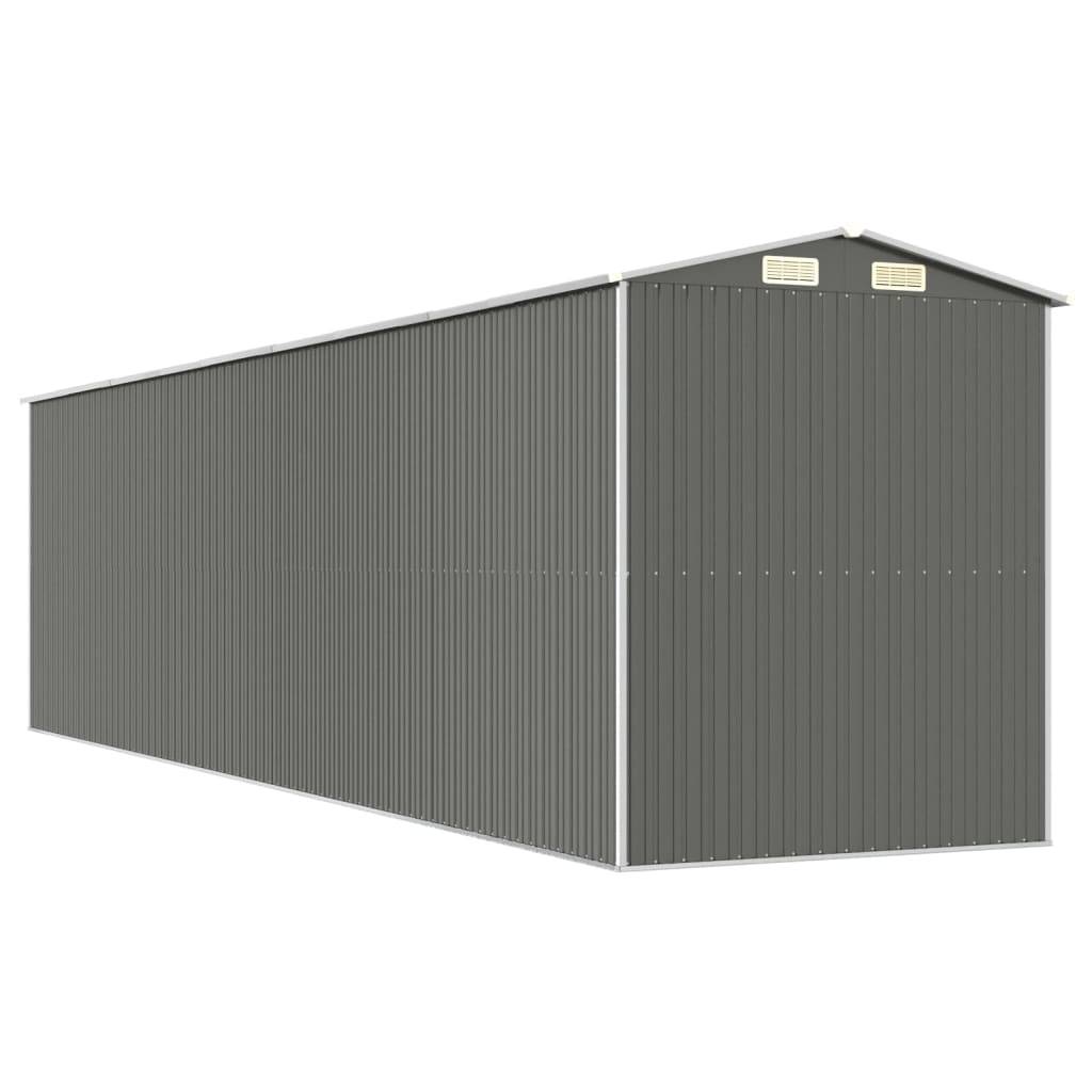 Vidaxl - Abri de jardin Gris clair 192x772x223 cm Métal galvanisé vidaXL 3147445 - Image 7