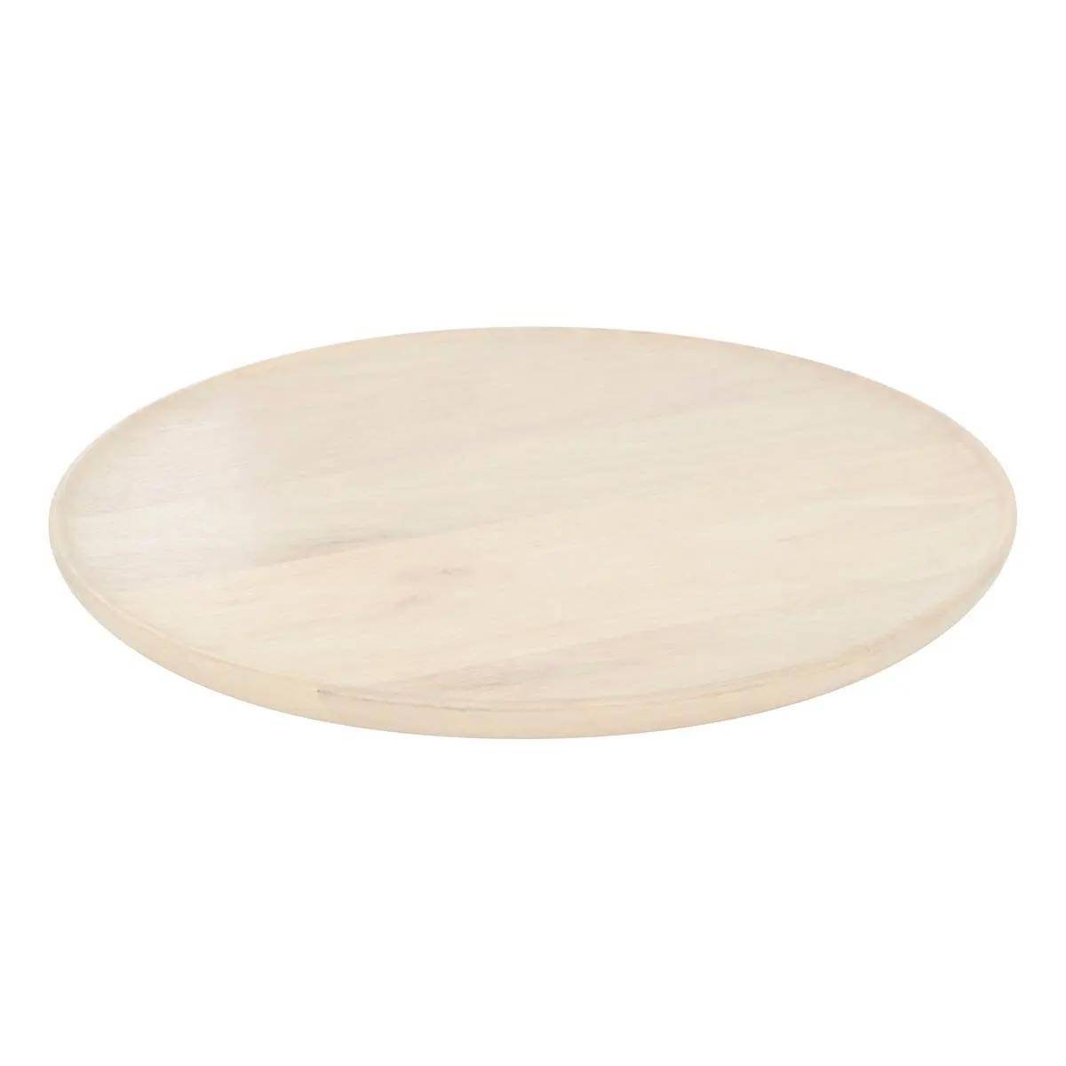 Assiette de Présentation en Bois "Ward" 30cm Beige