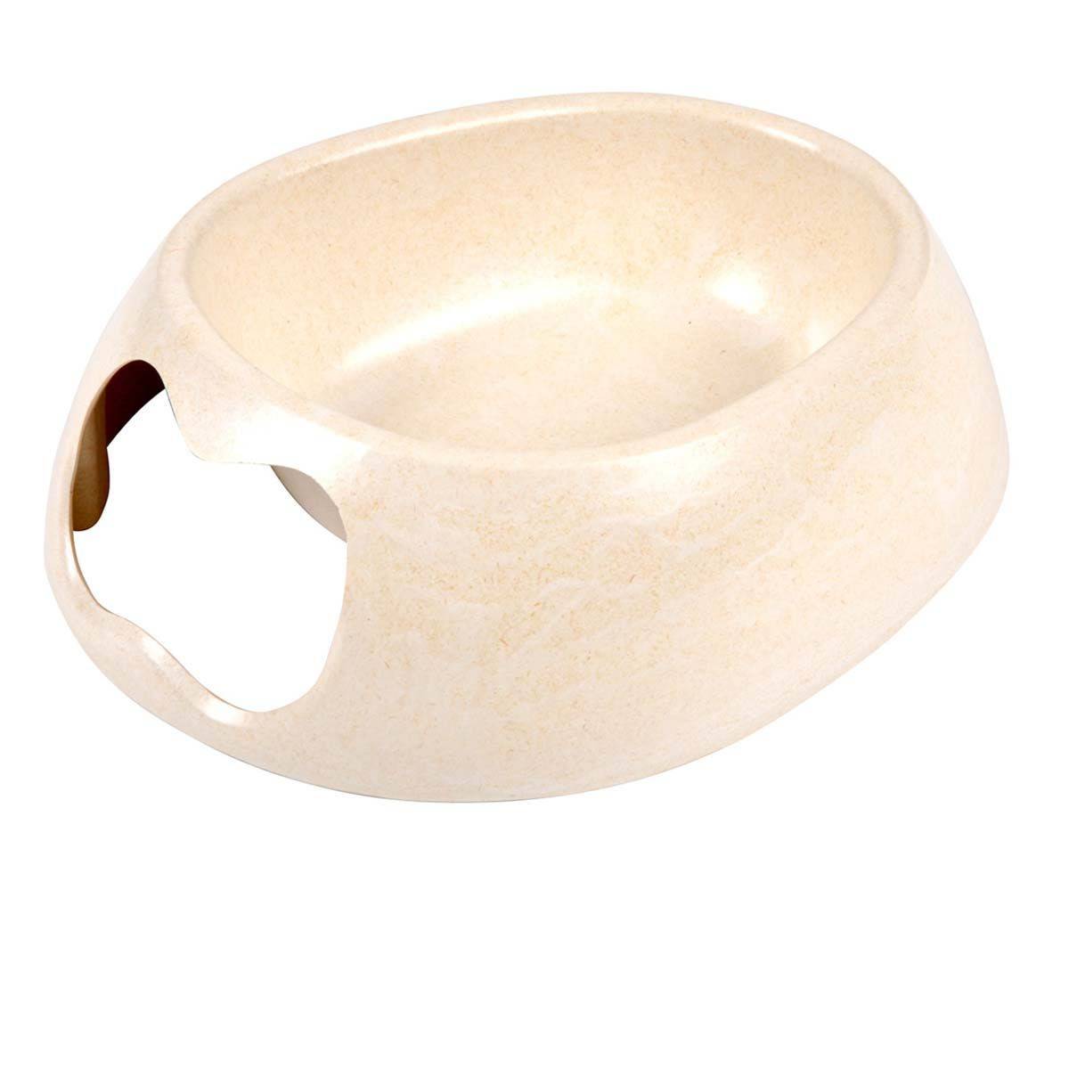 Gamelle pour Chien & Chat "Bambou" 16cm Naturel - Image 1