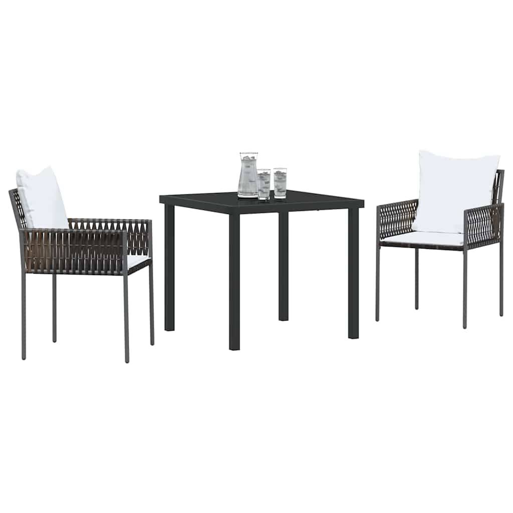 ComfortXL - Petit Salon de Jardin 2 Places en Poly Rotin avec Coussins Confort pour Balcon Marron – ComfortXL Outdoor Living - Image 3