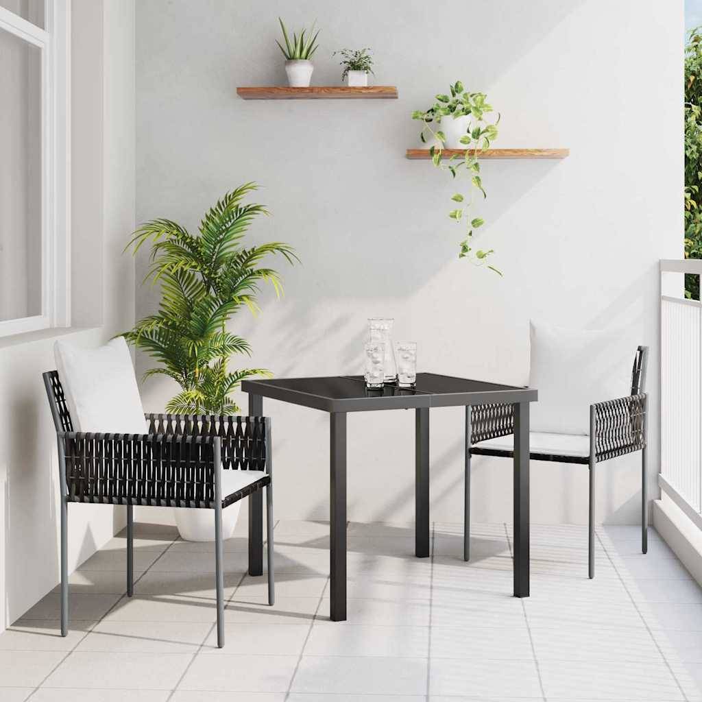 ComfortXL - Petit Salon de Jardin 2 Places en Poly Rotin avec Coussins Confort pour Balcon Marron – ComfortXL Outdoor Living