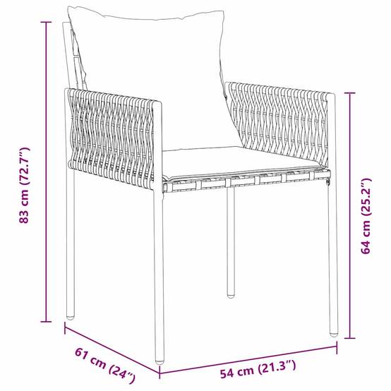 ComfortXL - Petit Salon de Jardin 2 Places en Poly Rotin avec Coussins Confort pour Balcon Marron – ComfortXL Outdoor Living - Image 8