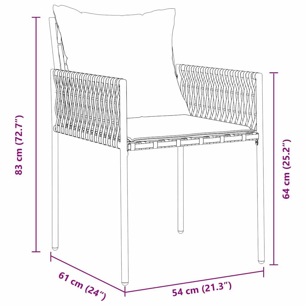 ComfortXL - Petit Salon de Jardin 2 Places en Poly Rotin avec Coussins Confort pour Balcon Marron – ComfortXL Outdoor Living - Image 8