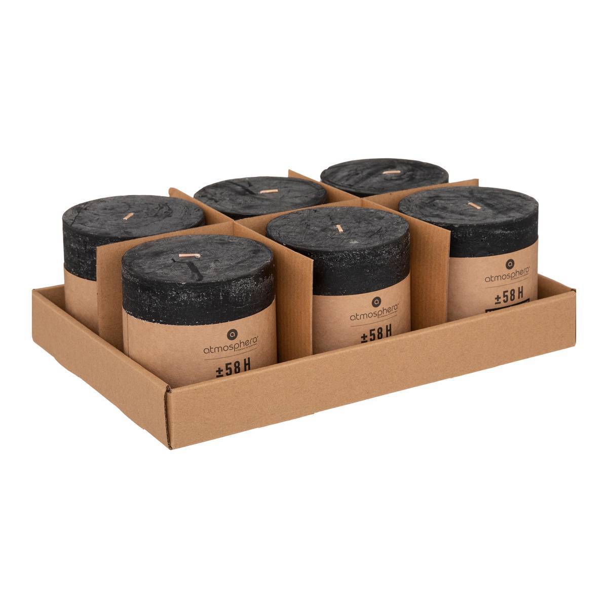 Atmosphera - Bougie rustique noir 663g - Atmosphera Créateur d'intérieur - Image 3