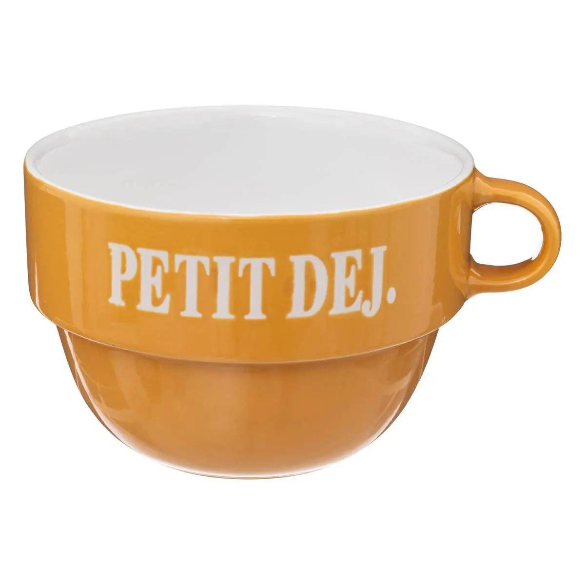 Lot de 6 Tasses en Faïence "Colorama" 62cl Jaune - Image 2