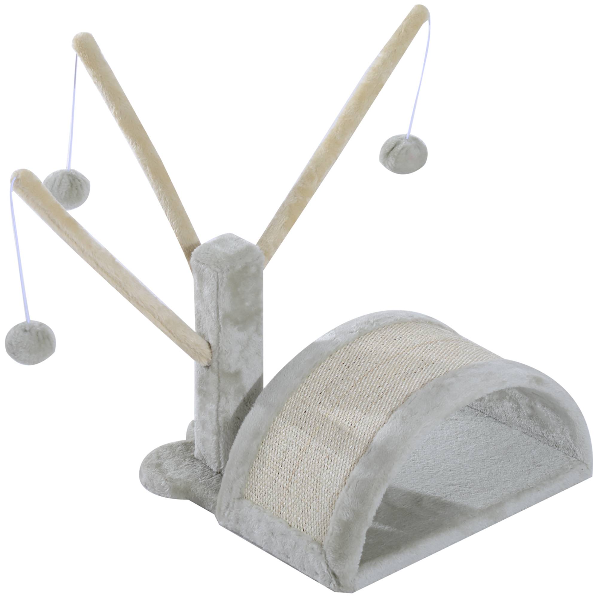ComfortXL - Petit arbre à chat bois et peluche pour tous chats pont à griffer et jeu gris 40cm - ComfortXL Outdoor Living - Image 10