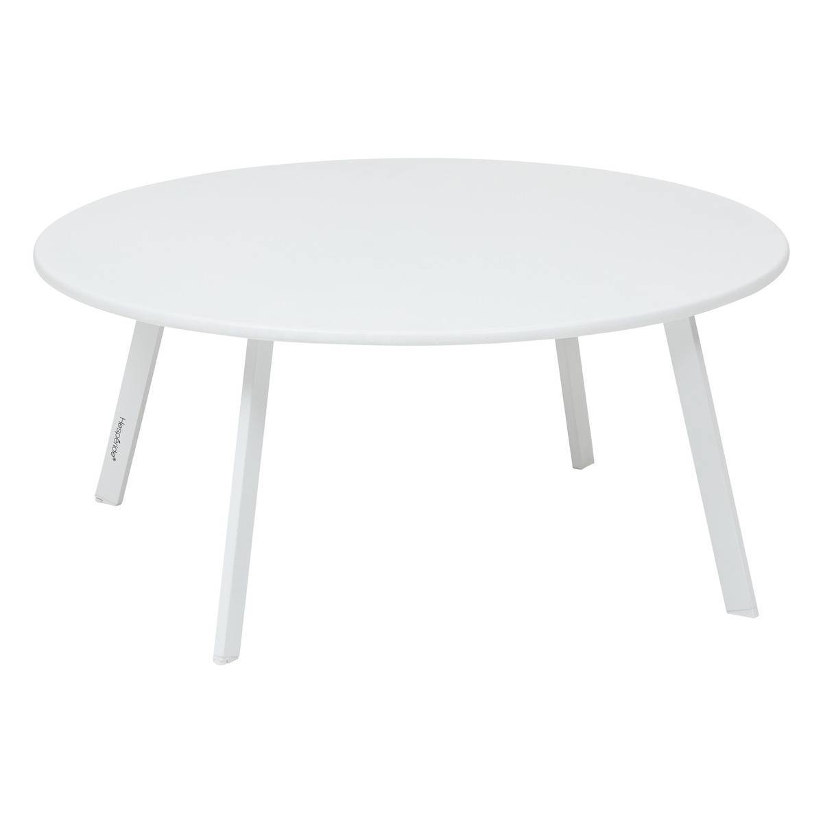Hesperide - Table d''appoint de jardin ronde "Saona" blanc en acier D90cm - Hespéride - Image 1