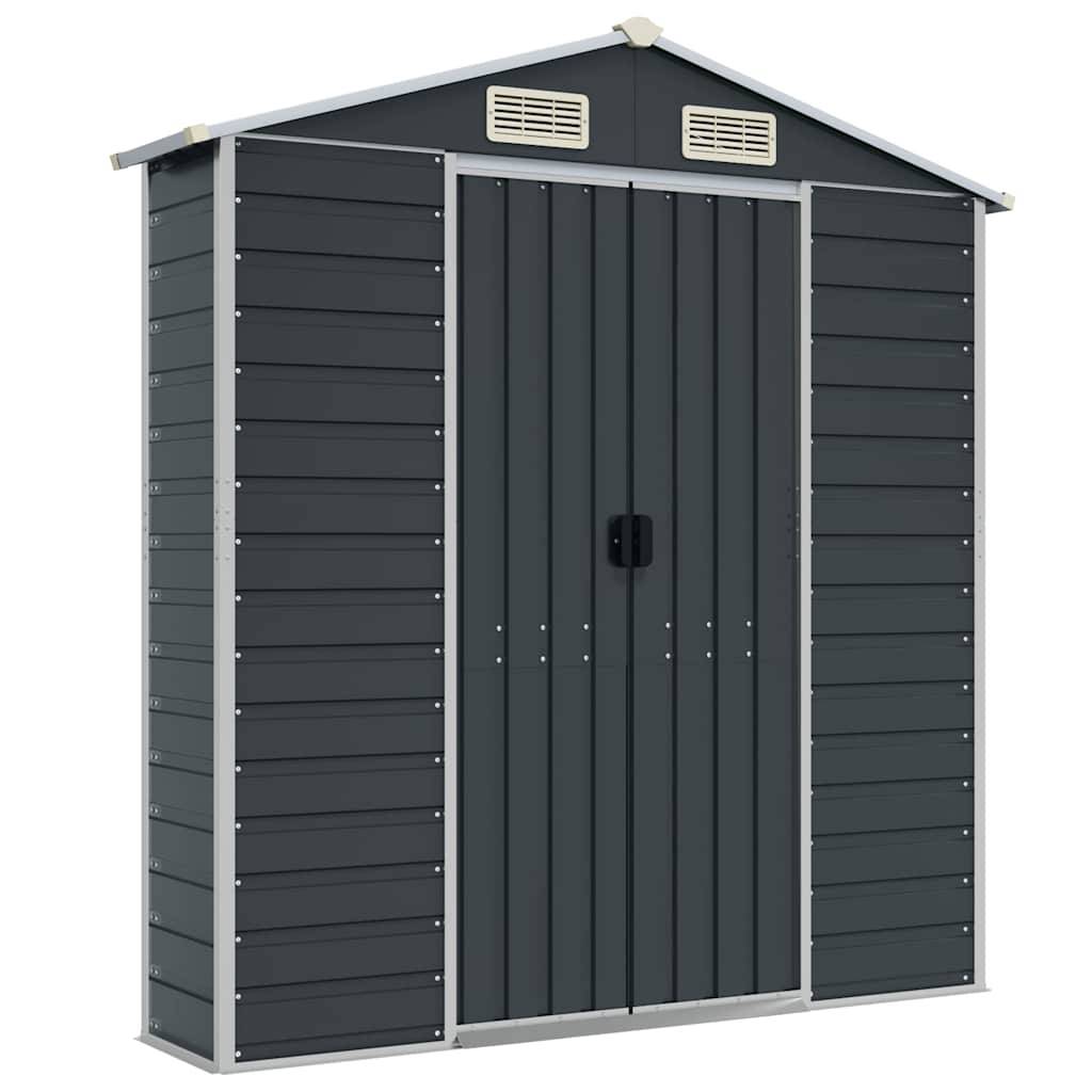 Vidaxl - Abri de jardin anthracite 191x300x198 cm acier galvanisé vidaXL 3188255 - Image 7