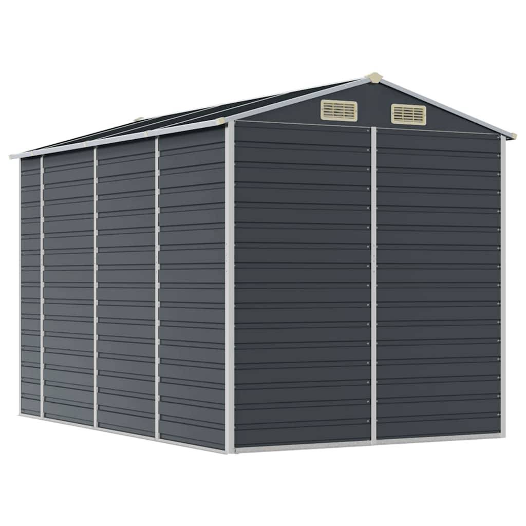 Vidaxl - Abri de jardin anthracite 191x300x198 cm acier galvanisé vidaXL 3188255 - Image 9