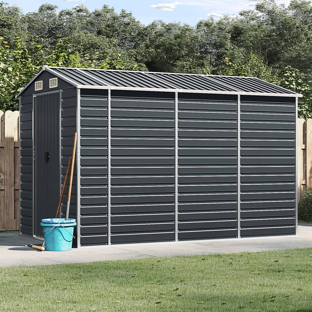 Vidaxl - Abri de jardin anthracite 191x300x198 cm acier galvanisé vidaXL 3188255 - Image 1