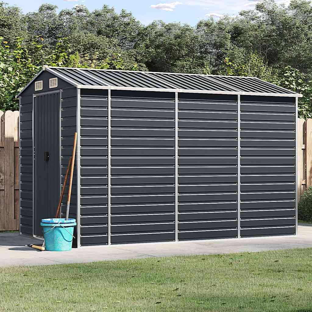 Vidaxl - Abri de jardin anthracite 191x300x198 cm acier galvanisé vidaXL 3188255 - Image 1