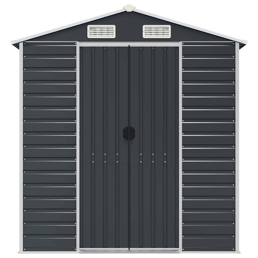 Vidaxl - Abri de jardin anthracite 191x300x198 cm acier galvanisé vidaXL 3188255 - Image 10